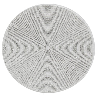 Silver Glitter Candle Coaster, 10cm Glass Candle Plate for Pillar Candles