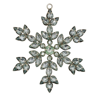 Silver Snowflake Christmas Tree Bauble | Snowflake Christmas Tree Ornament 10cm