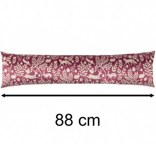 Skandi Woodland Fabric Draught Excluder | Forest Animals Velvet Draft Excluder