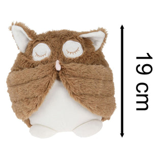 Sleepy Owl Doorstop | Decorative Fabric Barn Owl Weighted Indoor Door Stop 18cm