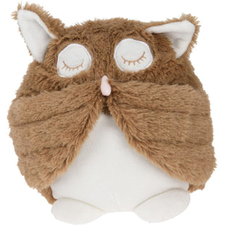 Sleepy Owl Doorstop | Decorative Fabric Barn Owl Weighted Indoor Door Stop 18cm