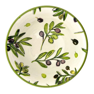 Small Olive Grove Fine China Serving Bowl, 12x6cm Ceramic Snack & Dip Bowl