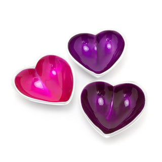 Small Recycled Aluminium Heart Dish | Heart Shaped Snack Bowl Dip Bowl Vanity Bowl | Heart Dish Trinket Dish Key Bowl Jewellery Dish - Colour Varies One Supplied