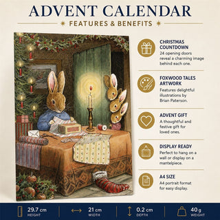 Sneak Peek Christmas Advent Calendar, A4 Foxwood Tales Picture Calendar