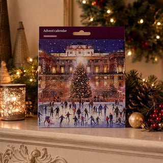 Somerset House at Christmas Advent Greetings Card, Ice Skating Advent Card