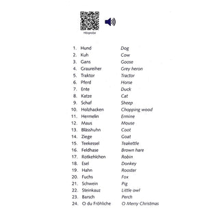 Sound Advent Calendar, 24 Animal & Farm Sounds, Snowy Countryside Scene