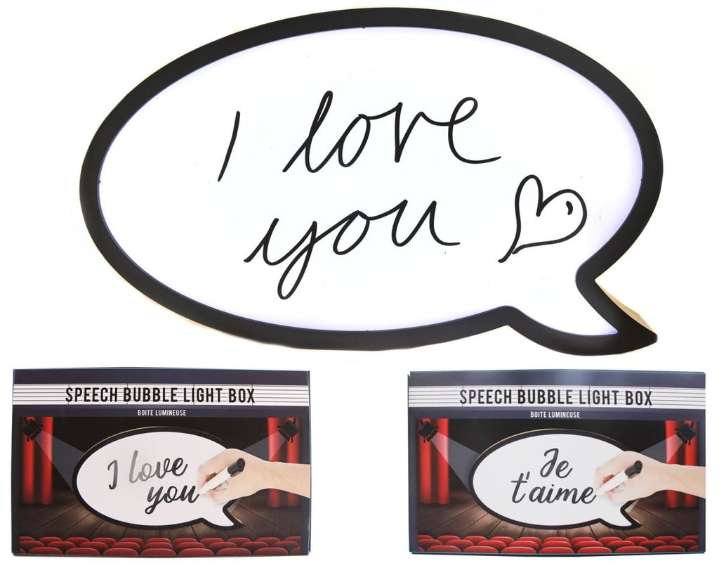 Speech Bubble LED Light Up Message Box Memo Board – Carousel