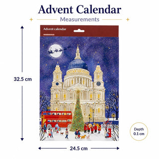 St Paul's Cathedral Traditional Picture Advent Calendar, Paper 24 Picture Doors