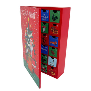 Stick Man Wooden Fill Your Own Advent Calendar with Drawers, Christmas Countdown