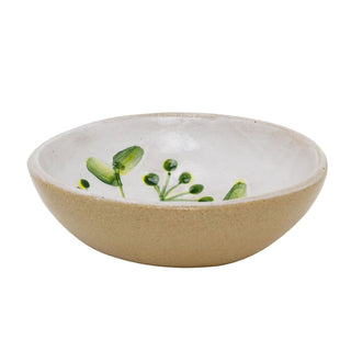 Stoneware Red Flower Mini Bowl, 11cm Durable Small Serving Dish for Snacks