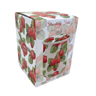 Strawberry Field Storage Jar, 720ml Ceramic Airtight Kitchen Container