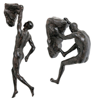 Stunning Resin Sculpture Rock Climbing Man Wall Art ~ Hanging Decoration