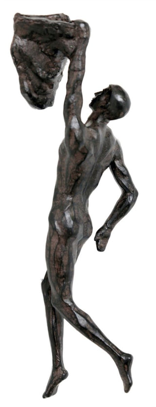 Stunning Resin Sculpture Rock Climbing Man Wall Art ~ Hanging Decoration