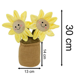 Sunflower Doorstop, 34cm Novelty Flower Pot Door Stop Decorative Door Stopper