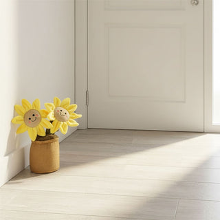 Sunflower Doorstop, 34cm Novelty Flower Pot Door Stop Decorative Door Stopper