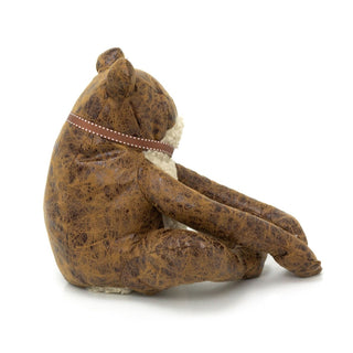 Tad Frog Doorstop | Novelty Faux Leather Toad Shaped Animal Door Stop - 24cm