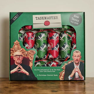 Taskmaster 2025 Christmas Crackers Pack of 6 with Original Tasks and Trophy