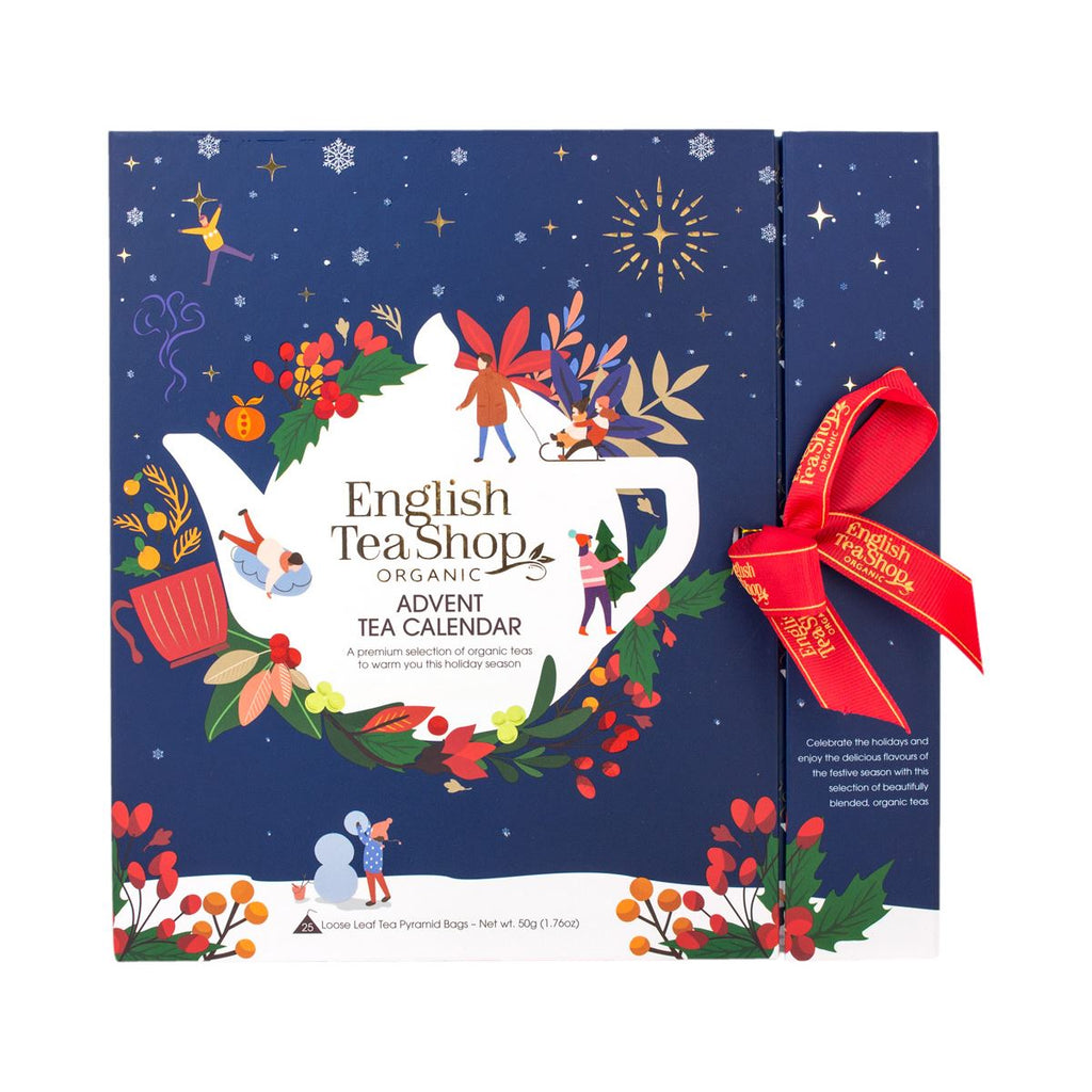 Tea Christmas Advent Calendar | 25 Loose Leaf Pyramid Tea Bags Advent ...