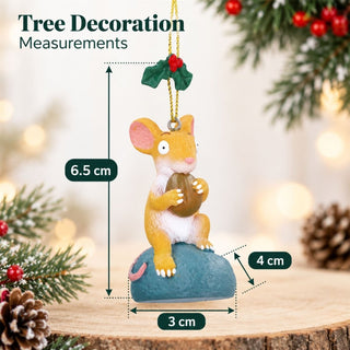 The Gruffalo Mouse With Nut Christmas Tree Decoration Gisela Graham 6.5cm