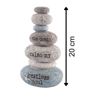 The Ocean Stacking Pebbles Seashore Decoration - Nautical Ornament