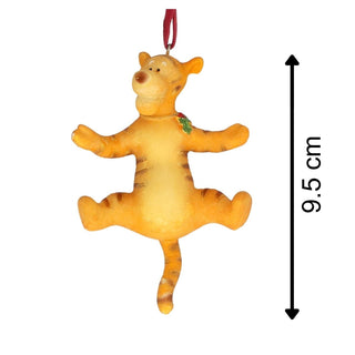 Tigger Christmas Tree Decoration with Holly, Gisela Graham 9.5cm