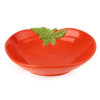 Tomato Shaped Bowl | 22cm Ceramic Tomato Serving Dish for Salads and Pasta