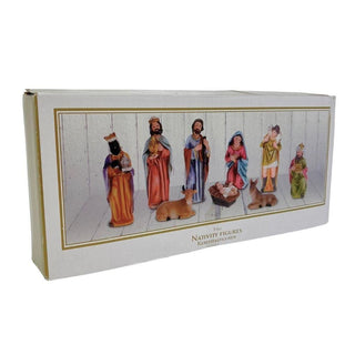Traditional Nativity Set With 9 Detailed Figurines
