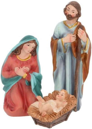 Traditional Nativity Set With 9 Detailed Figurines