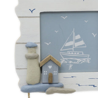 Triple Hanging Nautical Photo Frame | 3 Aperture Picture Frame Collage Frame