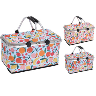 Tutti Frutti Thermal Picnic Basket | Insulated Picnic Hamper - 35 Litre