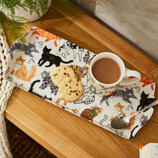 Ulster Weavers Feline Friends Tray | Kitchen Serving Tray With Handles - 38cm