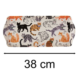 Ulster Weavers Feline Friends Tray | Kitchen Serving Tray With Handles - 38cm