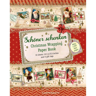 Victorian Vintage Wrapping Paper Book | 10 Classic Sheets & 9 Gift Tags Included