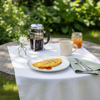 Vine Tomato Side Plate, 20cm Mediterranean White Ceramic Breakfast Plate
