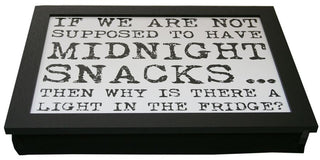 Vintage Quote Lap Tray ~ 43X32 Black Laptray With A Bean Bag Base