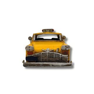 Vintage Retro New York City Taxi Yellow Cab Tin Model