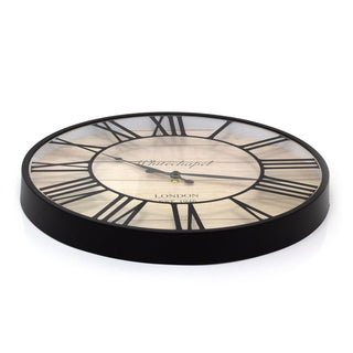 Vintage Style Wall Clock | London Whitechapel Antique Effect Wall Mounted Clock