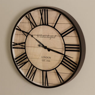 Vintage Style Wall Clock | London Whitechapel Antique Effect Wall Mounted Clock