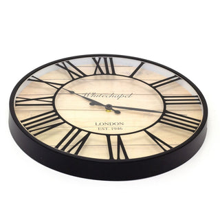 Vintage Style Wall Clock | London Whitechapel Antique Effect Wall Mounted Clock