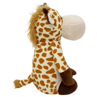 Weighted Fabric Giraffe Door Stop, 25cm Orange Sand Filled Doorstop