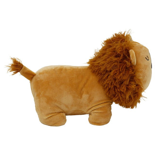 Weighted Fabric Lion Door Stop, 25 cm Decorative Brown Animal Doorstop