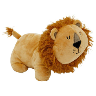 Weighted Fabric Lion Door Stop, 25 cm Decorative Brown Animal Doorstop
