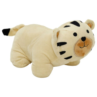 Weighted Fabric Tiger Door Stop, 26 cm Yellow Safari Animal Door Stopper