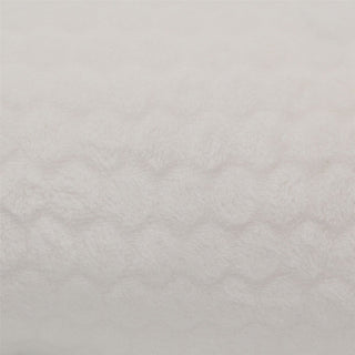 White Plaid Teddy Snug Throw Blanket | Super Soft Luxury Fleece Throw Blanket | Sofa Bed Plush Blanket 160 x 130cm