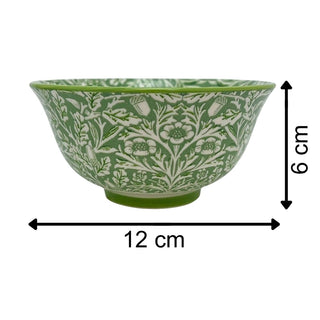 William Morris Acorn Fine China Serving Bowl, 12x6cm Snack & Dip Bowl