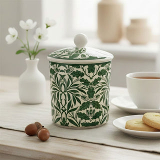 William Morris Acorn Storage Jar, 500ml Ceramic Airtight Kitchen Container