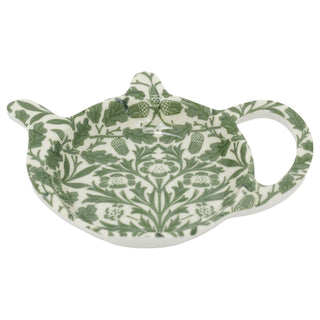 William Morris Acorn Tea Bag Tidy, 12.5 cm Teapot-Shaped Used Tea Bag Holder