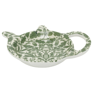 William Morris Acorn Tea Bag Tidy, 12.5 cm Teapot-Shaped Used Tea Bag Holder