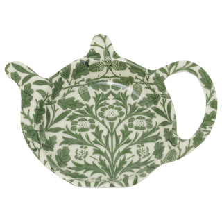 William Morris Acorn Tea Bag Tidy, 12.5 cm Teapot-Shaped Used Tea Bag Holder