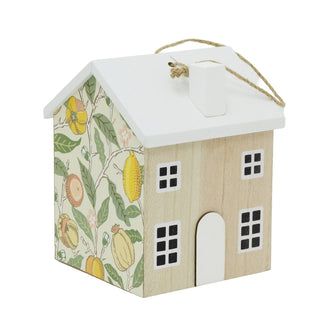 William Morris Fruits Door Stop | 18cm House Shaped Door Stopper Wooden Doorstop